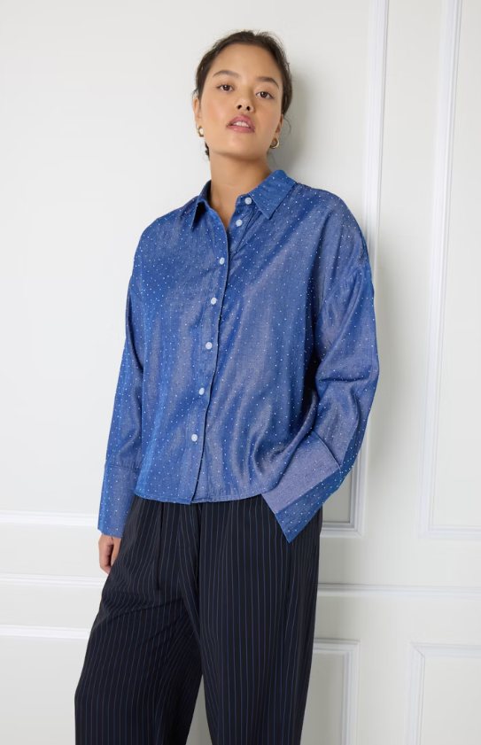 CAMICIA STRASS